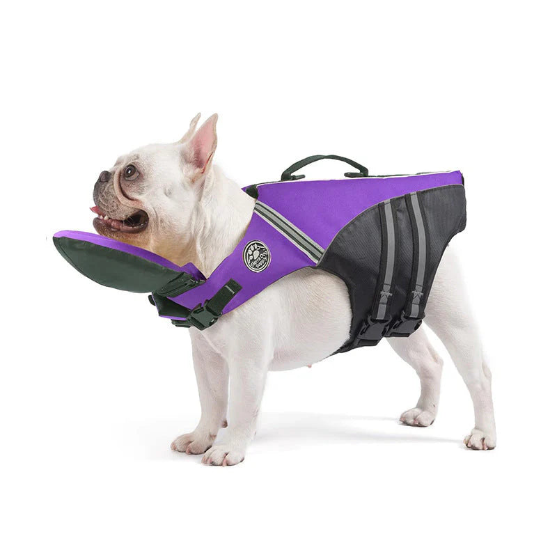 Dog Life Jacket – Adjustable Pet Swimming Vest with Chin Support & Rescue Handle