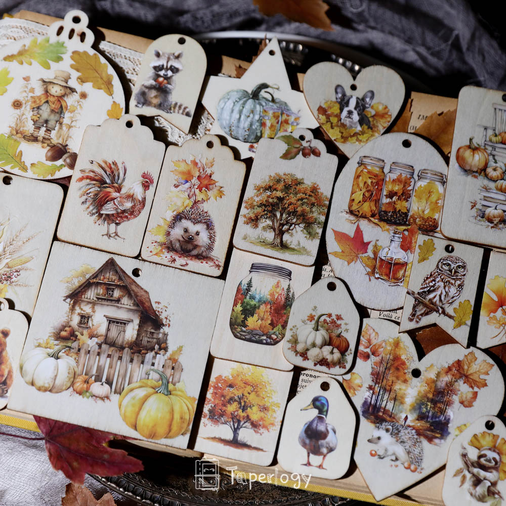 Toli Rustic Fall Rub-on Stickers
