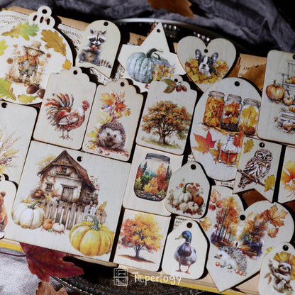 Toli Rustic Fall Rub-on Stickers