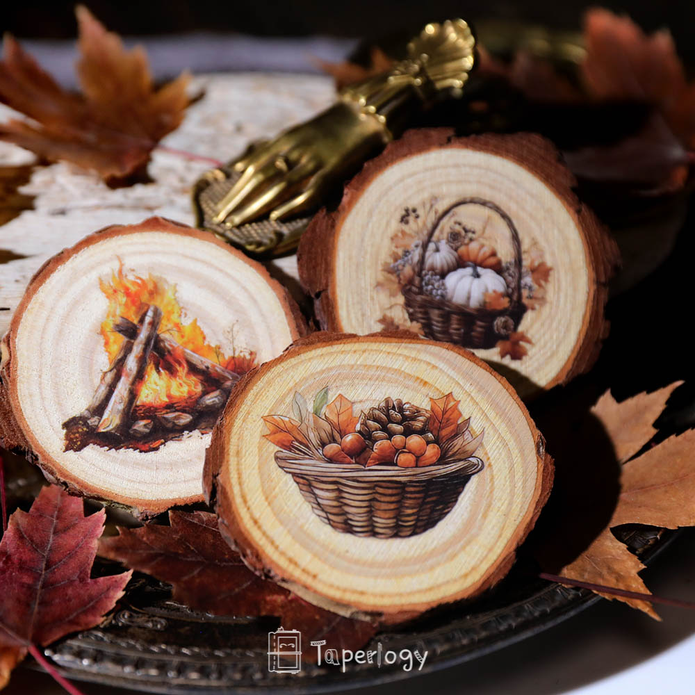 Toli Rustic Fall Rub-on Stickers