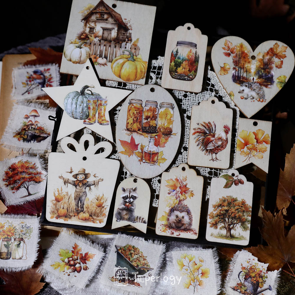 Toli Rustic Fall Rub-on Stickers