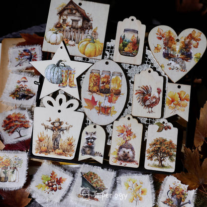 Toli Rustic Fall Rub-on Stickers