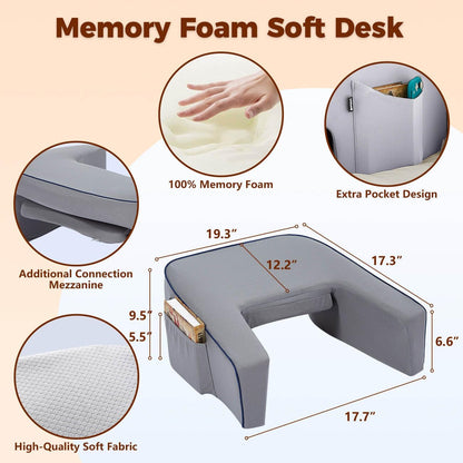 Reading Lap Pillow Lap Desk Pillow for Bed