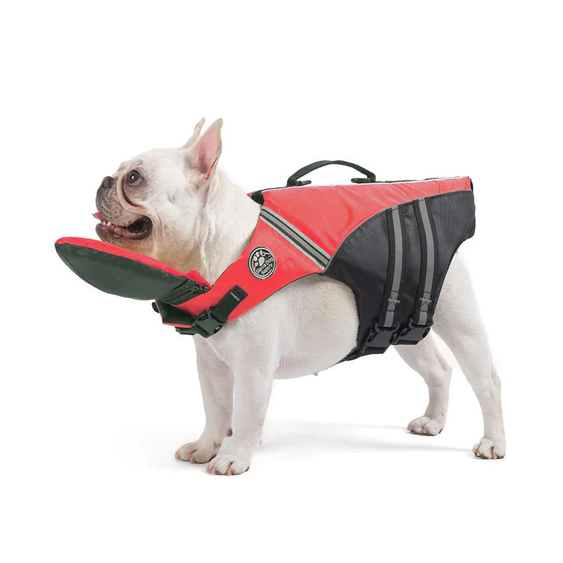 Dog Life Jacket – Adjustable Pet Swimming Vest with Chin Support & Rescue Handle