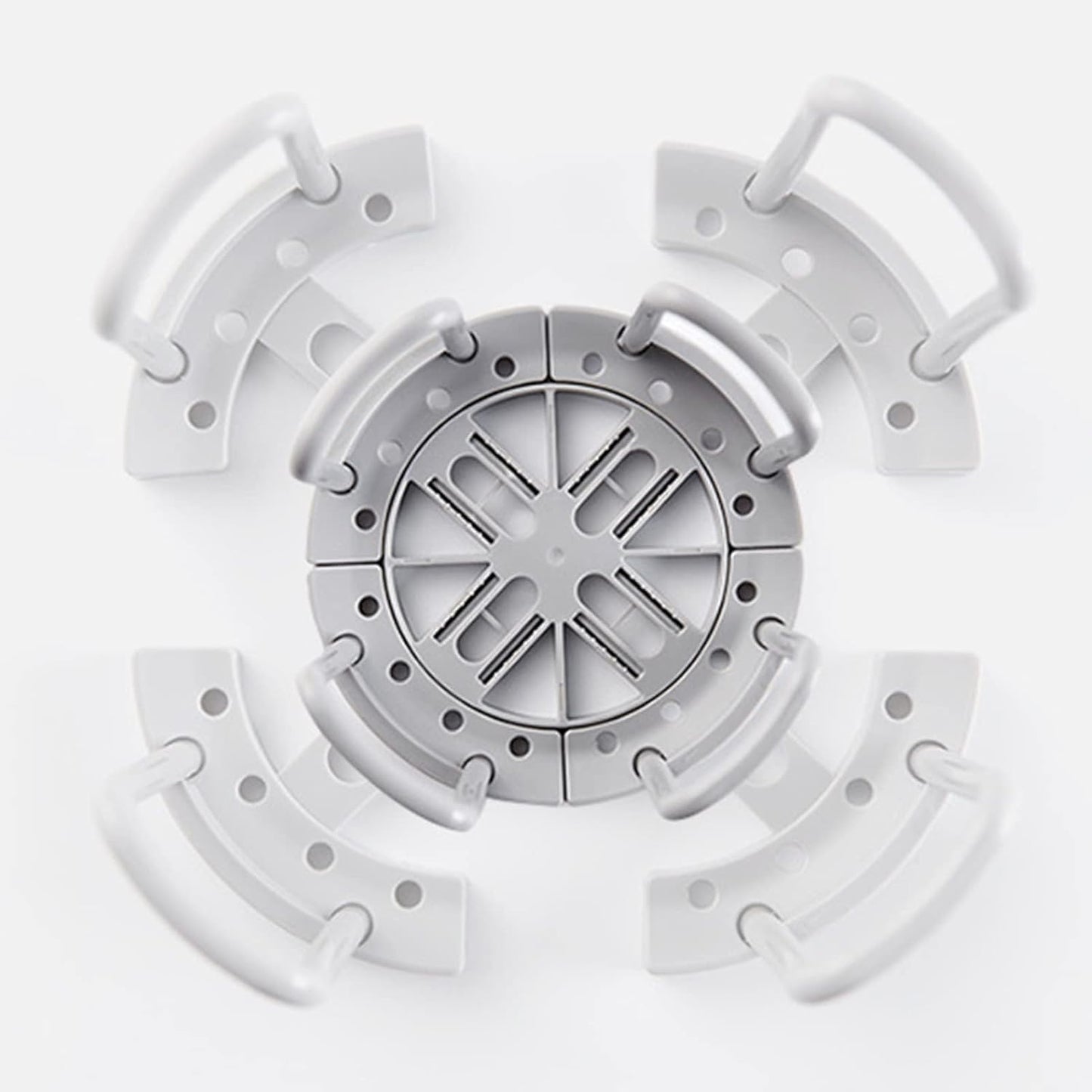 Retractable Dish Holder with Handle for Kitchen Organization