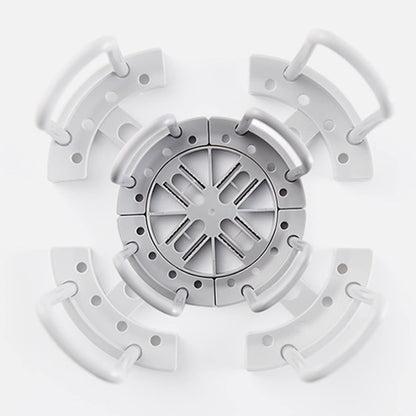 Retractable Dish Holder with Handle for Kitchen Organization
