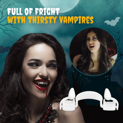 🎃Early Halloween 51% OFF - Retractable Halloween Vampire Fangs🧛‍♂️