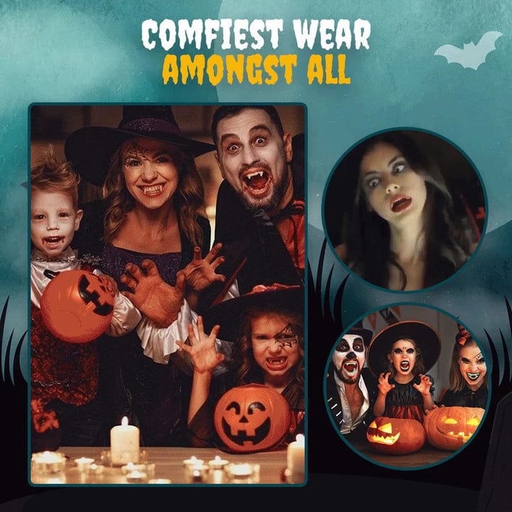 🎃Early Halloween 51% OFF - Retractable Halloween Vampire Fangs🧛‍♂️