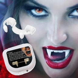 Retractable Vampire Teeth For Halloween