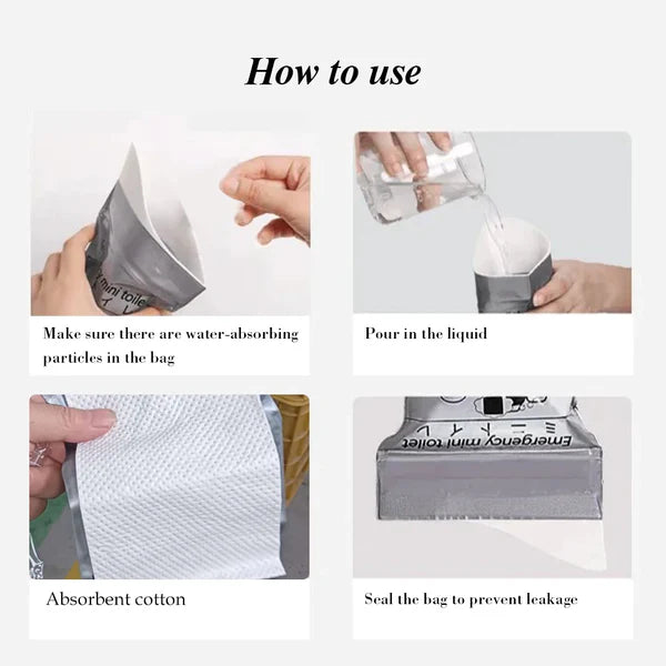 Emergency Mini Toilet 5pcs