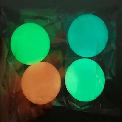 4Pcs Luminous Stress and Anxiety Relief Sticky Ceiling Balls