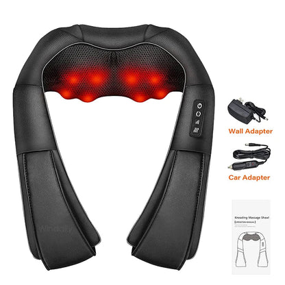 RelaxEase 4D Heated Shiatsu Massager