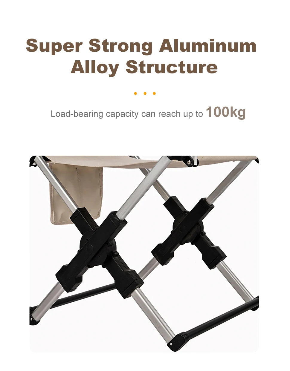 Foldable Aluminum Director's Camping Chair