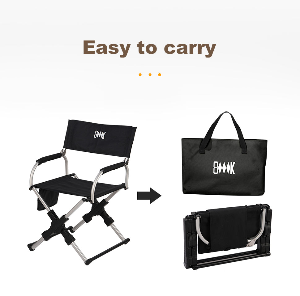 Foldable Aluminum Director's Camping Chair
