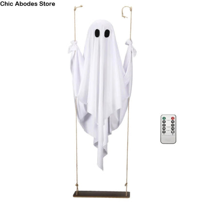 SwingingBoo™ LED Hanging Ghost Swing Decoration