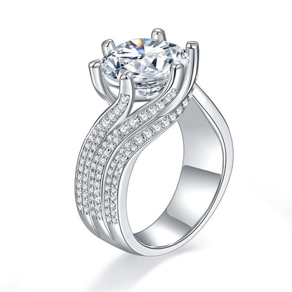 S925 Luxury 5CT Moissanite Ring