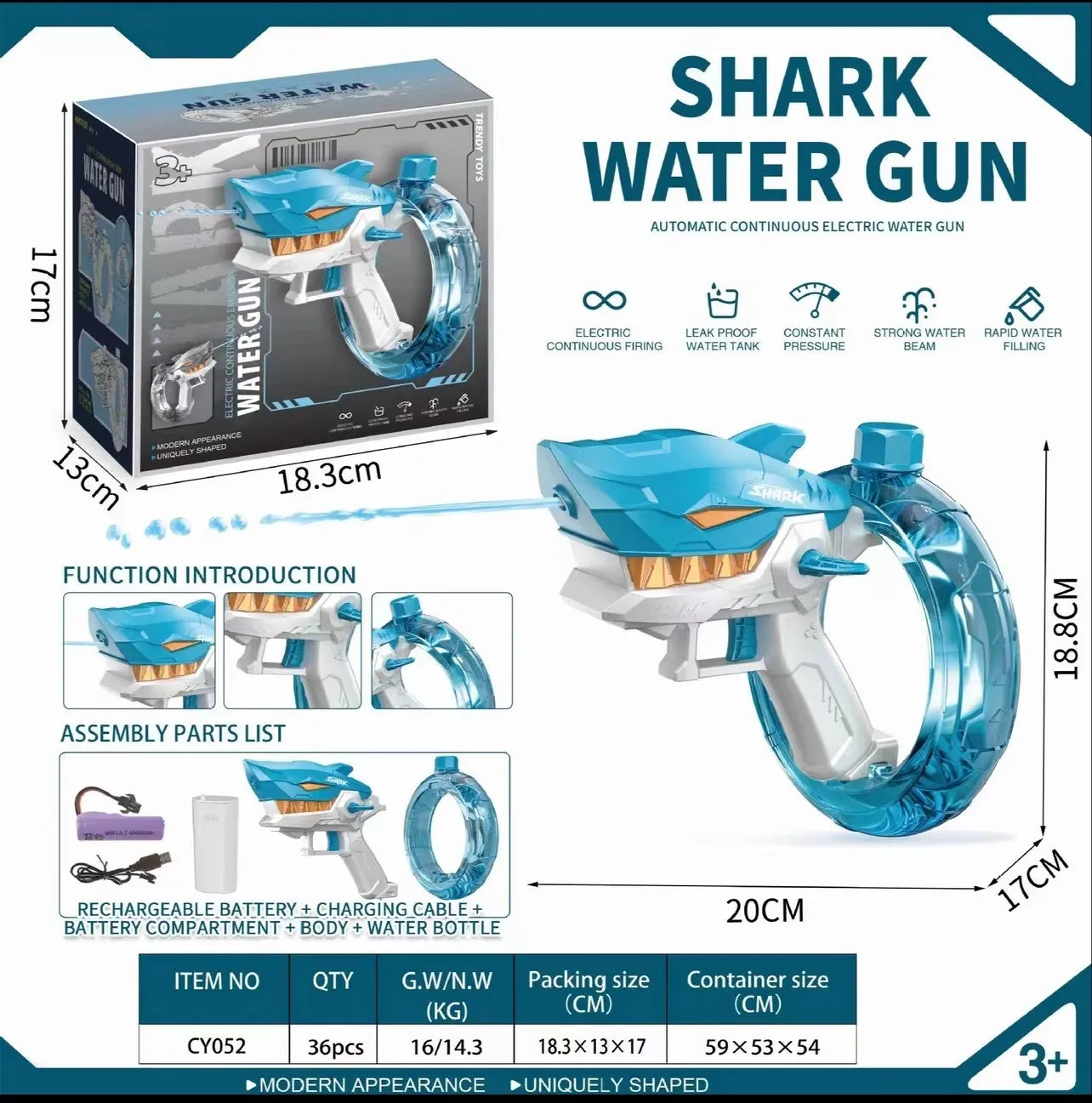 SHARK ELECTRIC WATER GUN UNLEASH SUMMER FUN!
