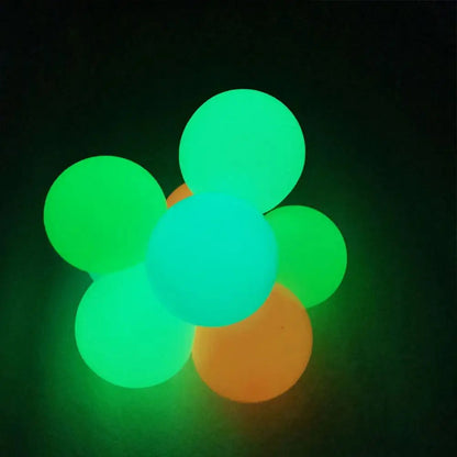 4Pcs Luminous Stress and Anxiety Relief Sticky Ceiling Balls