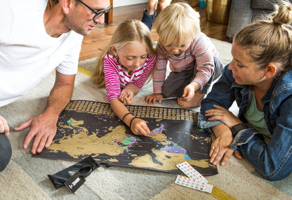 Scratch Off World Map Poster