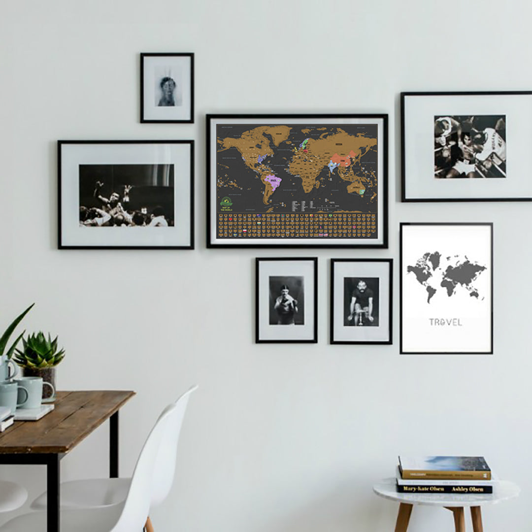 Scratch Off World Map Poster