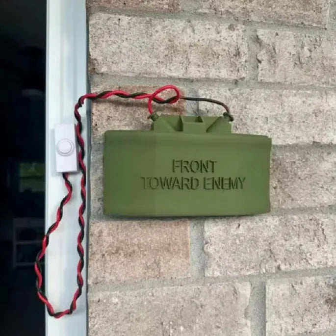Tactical Doorbell Cover – Funny Military-Style Ring Camera Decoration