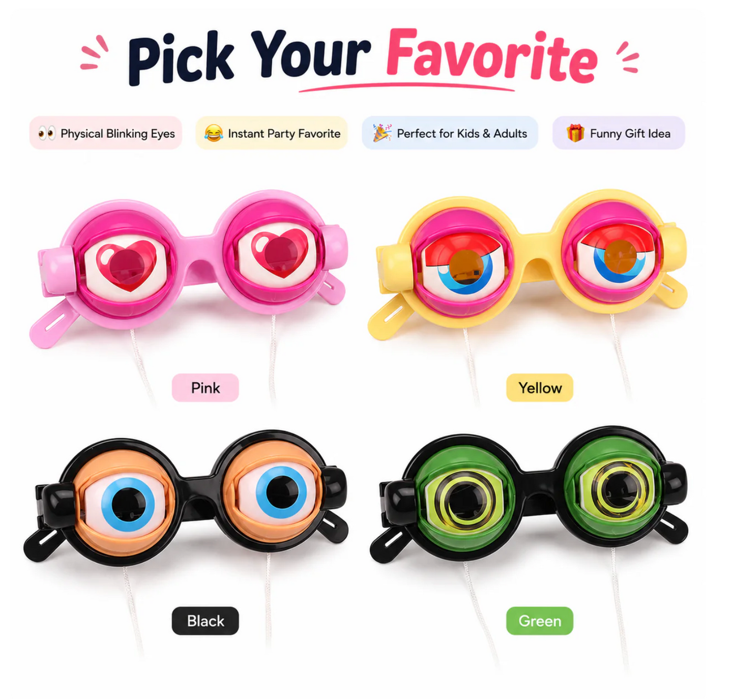 BugEye™ Goofy Eyeball Glasses