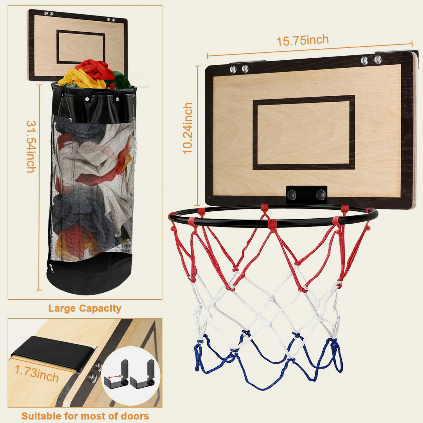 HoopHamper  Basketball Laundry Basket