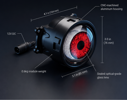 DemonGlow Animated LED Headlight Kit 👁️🔥