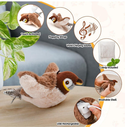 Feather Frenzy™ Flapping Cat Bird (Free Shipping + 50% OFF Today)