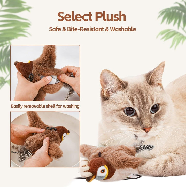 Feather Frenzy™ Flapping Cat Bird (Free Shipping + 50% OFF Today)
