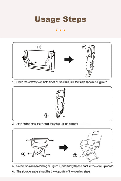 Foldable Aluminum Director's Camping Chair