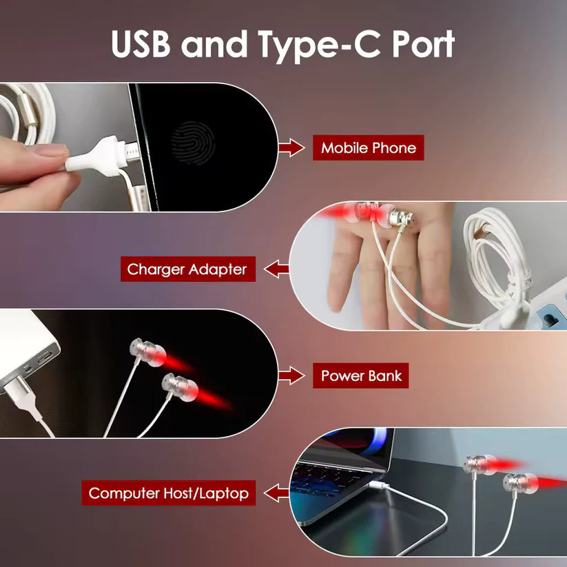 AuraGlow Light Therapy Earbuds