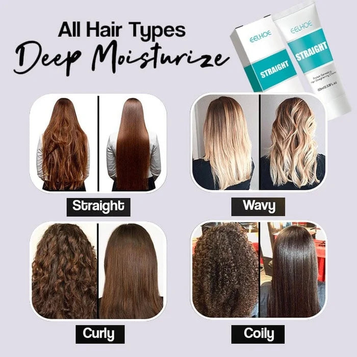 Save 45% on limited time purchase ✨ Silk and Keratin Treatment Hair Straightening Cream