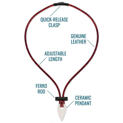 Fire Starter Survival Necklace