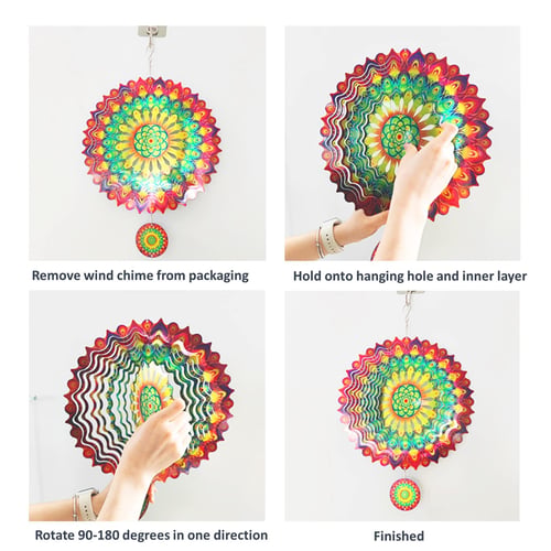 🔥Stainless Steel Wind Spinner - Stunning 3D Effect💥