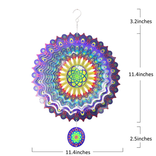 🔥Stainless Steel Wind Spinner - Stunning 3D Effect💥
