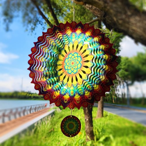 🔥Stainless Steel Wind Spinner - Stunning 3D Effect💥