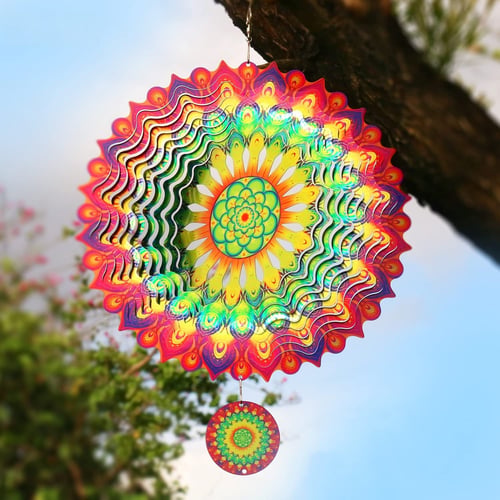 🔥Stainless Steel Wind Spinner - Stunning 3D Effect💥