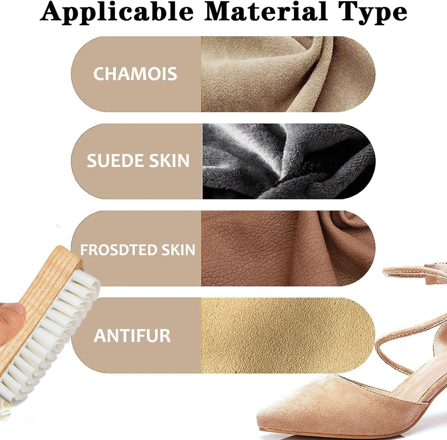 Suede Crepe Brush Beechwood