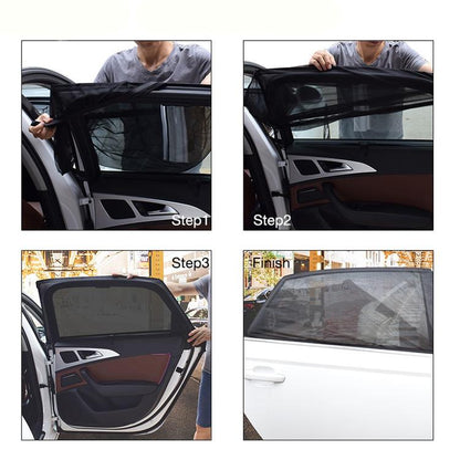 Sunshade car Window breathable net - 4 PCS