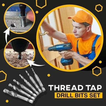 🎁2024 New Year Hot Sale🎁--Thread Tap Drill Bits 6Pcs Set