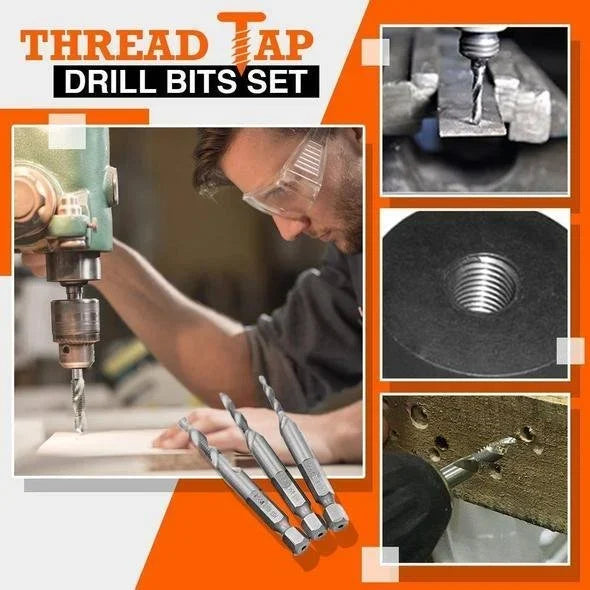 🎁2024 New Year Hot Sale🎁--Thread Tap Drill Bits 6Pcs Set