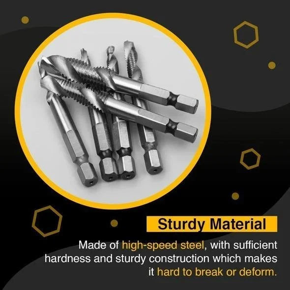 🎁2024 New Year Hot Sale🎁--Thread Tap Drill Bits 6Pcs Set