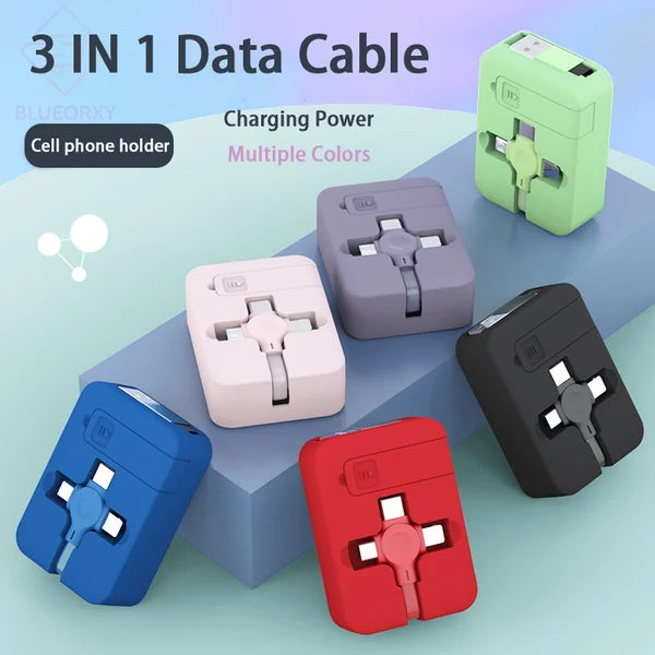 🔥Summer Hot Sale 50% OFF🔥Three In One Charging Cable Roll-Buy 3 Free Shipping