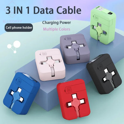 🔥Summer Hot Sale 50% OFF🔥Three In One Charging Cable Roll-Buy 3 Free Shipping