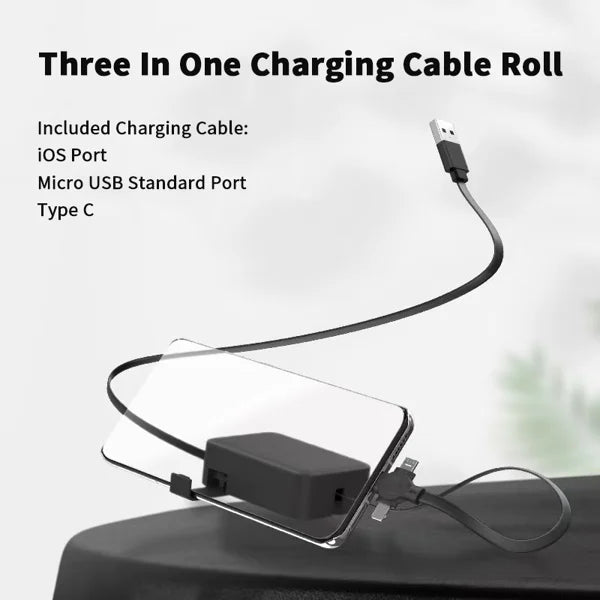 🔥Summer Hot Sale 50% OFF🔥Three In One Charging Cable Roll-Buy 3 Free Shipping