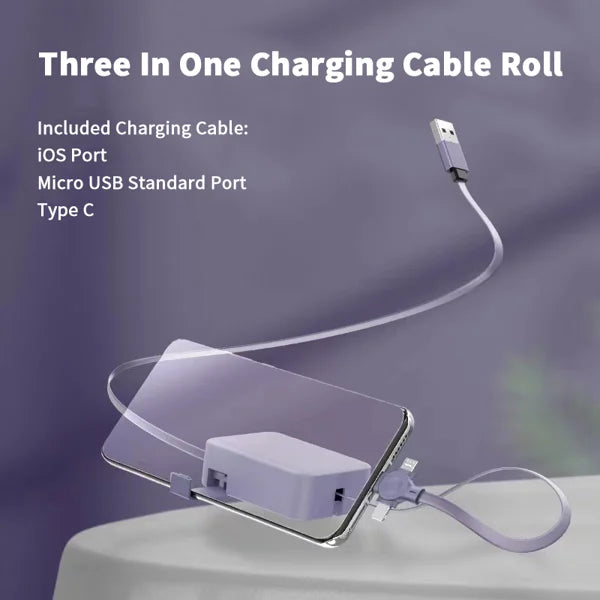 🔥Summer Hot Sale 50% OFF🔥Three In One Charging Cable Roll-Buy 3 Free Shipping