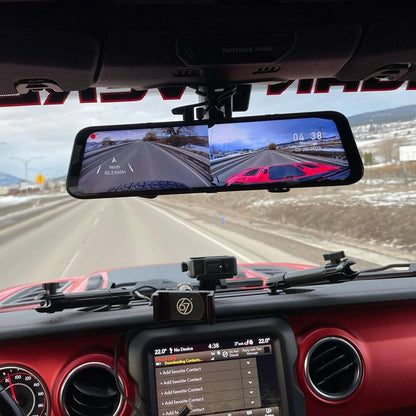 Touch Screen Parking Monitoring Dash Cam Smart Mirror