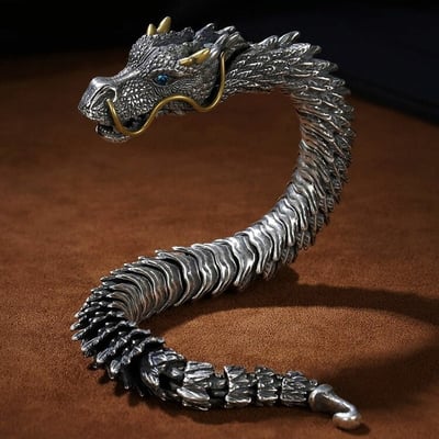 Last Day Promotion 50% OFF - Unleashing the Power of Handmade Golden Horn Dragon Bracelet