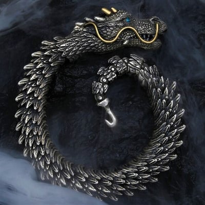 Last Day Promotion 50% OFF - Unleashing the Power of Handmade Golden Horn Dragon Bracelet